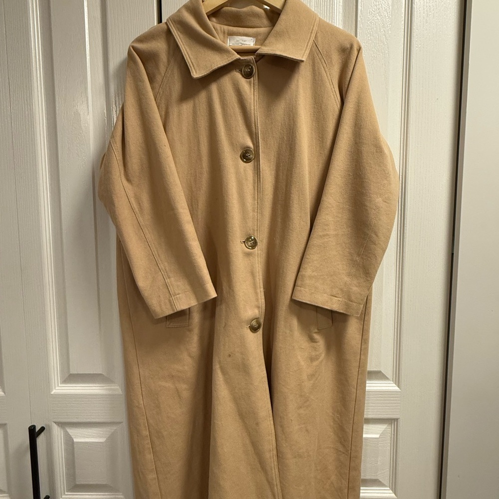 OAK + FORT Camel/Tan Trench Coat